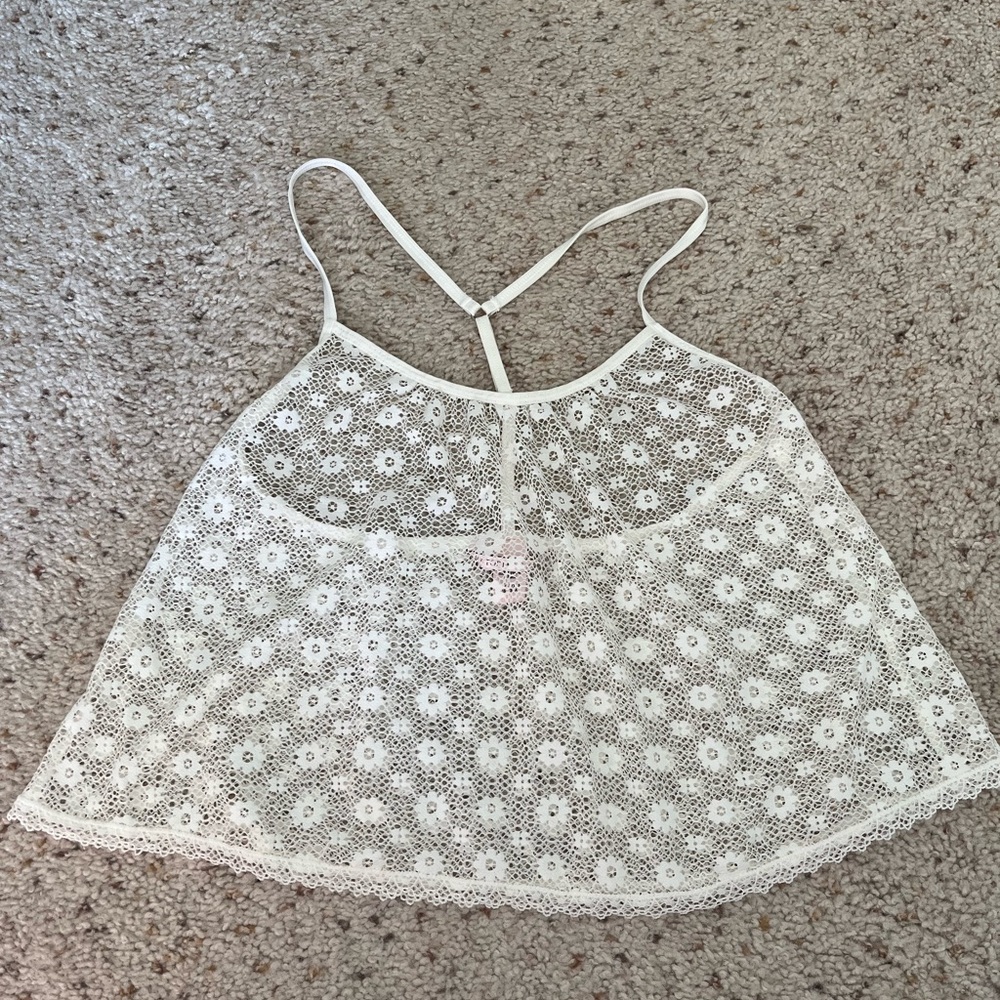 Victoria’s Secret Dream Angels Crop Lace Top